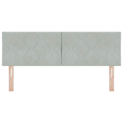 Testiera con testiera Grigio chiaro 160 cm Velluto