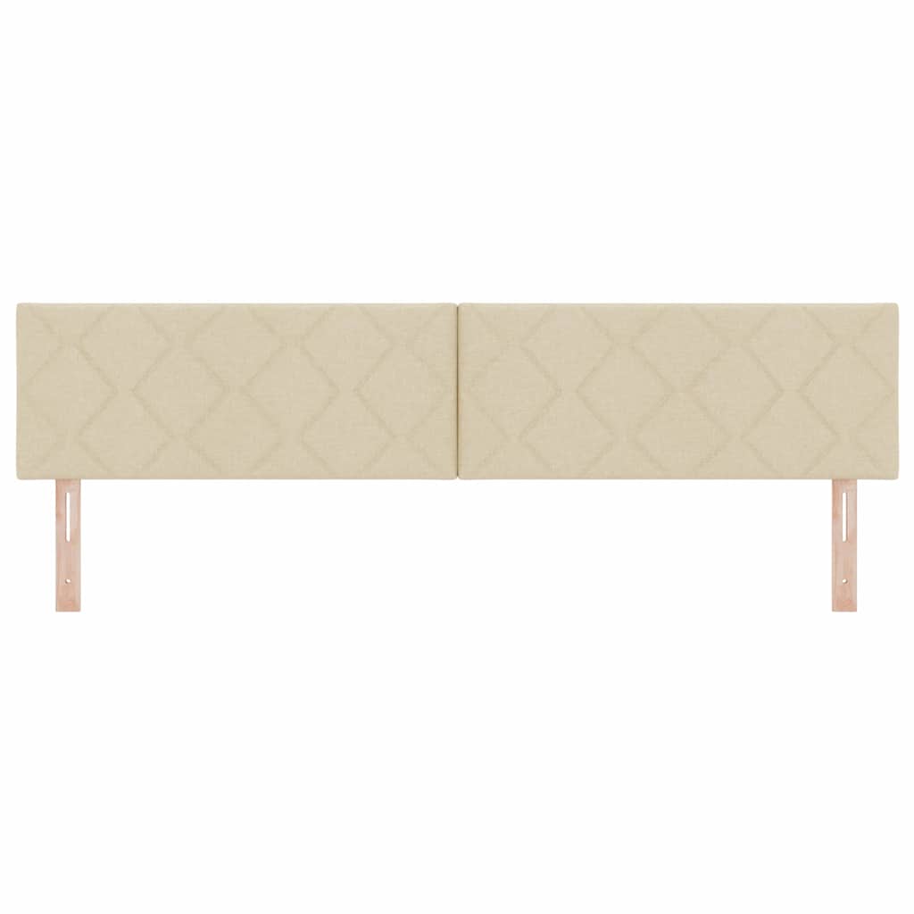 Testiera con testiera Crema 200 cm Pelle Sintetica