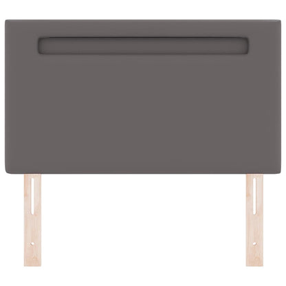 Testiera con luci a strisce a LED con testiera Grigio 90 cm PVC