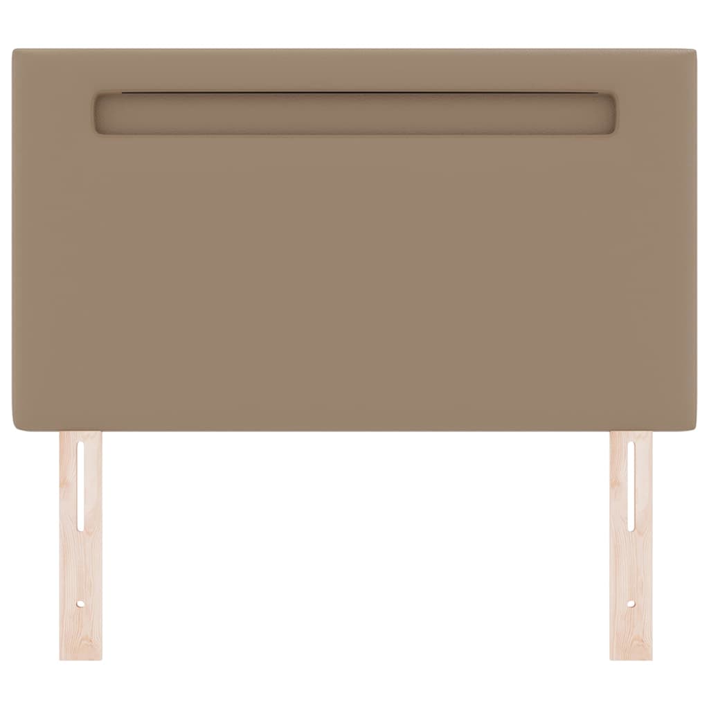 Testiera con luci a strisce a LED Cappuccino 90 cm PVC