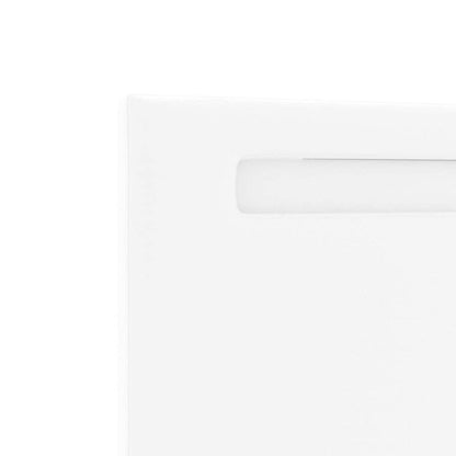 Testiera con luci a strisce a LED Bianco 144 cm PVC