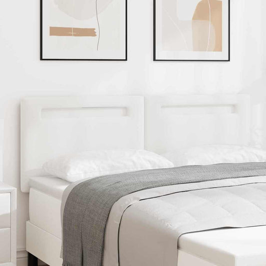 Testiera con luci a strisce a LED Bianco 144 cm PVC