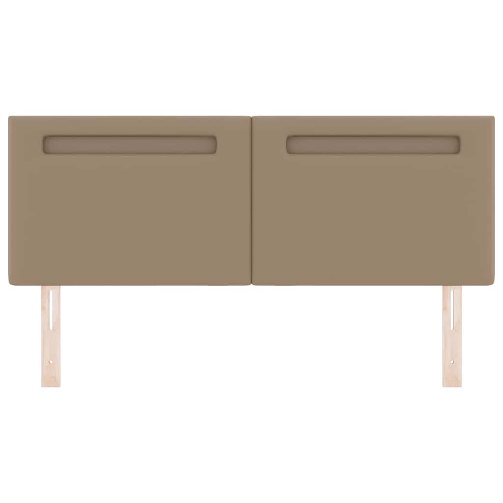 Testiera con luci a strisce a LED Cappuccino 144 cm PVC