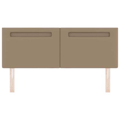 Testiera con luci a strisce a LED Cappuccino 144 cm PVC