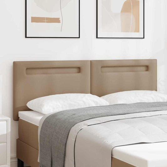 Testiera con luci a strisce a LED Cappuccino 160 cm PVC