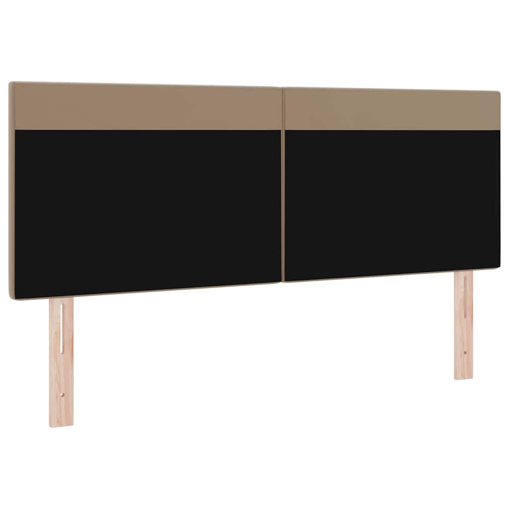 Testiera con luci a strisce a LED Cappuccino 160 cm PVC