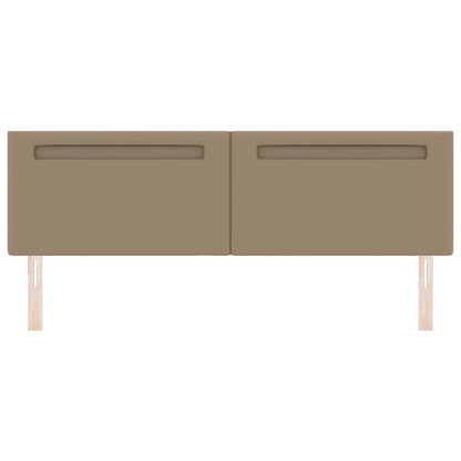 Testiera con luci a strisce a LED Cappuccino 180 cm PVC