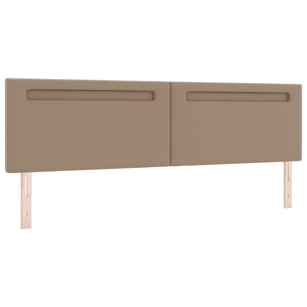 Testiera con luci a strisce a LED Cappuccino 200 cm PVC