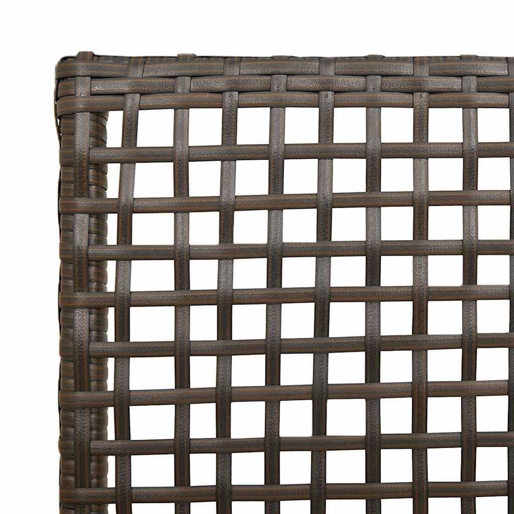 Sedia da Giardino 2 pcs Marrone 53 x 60 x 85cm polyrattan