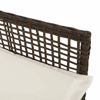 Sedia da Giardino 2 pcs Marrone 53 x 60 x 85cm polyrattan