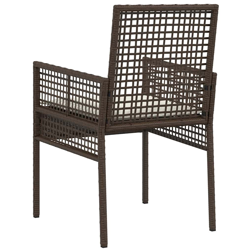 Sedia da Giardino 2 pcs Marrone 53 x 60 x 85cm polyrattan