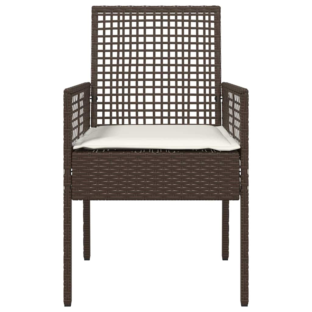 Sedia da Giardino 2 pcs Marrone 53 x 60 x 85cm polyrattan