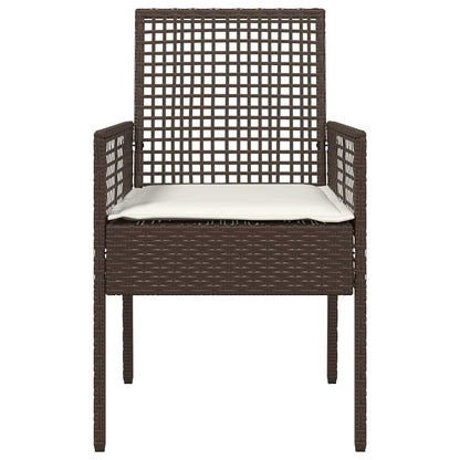 Sedia da Giardino 2 pcs Marrone 53 x 60 x 85cm polyrattan