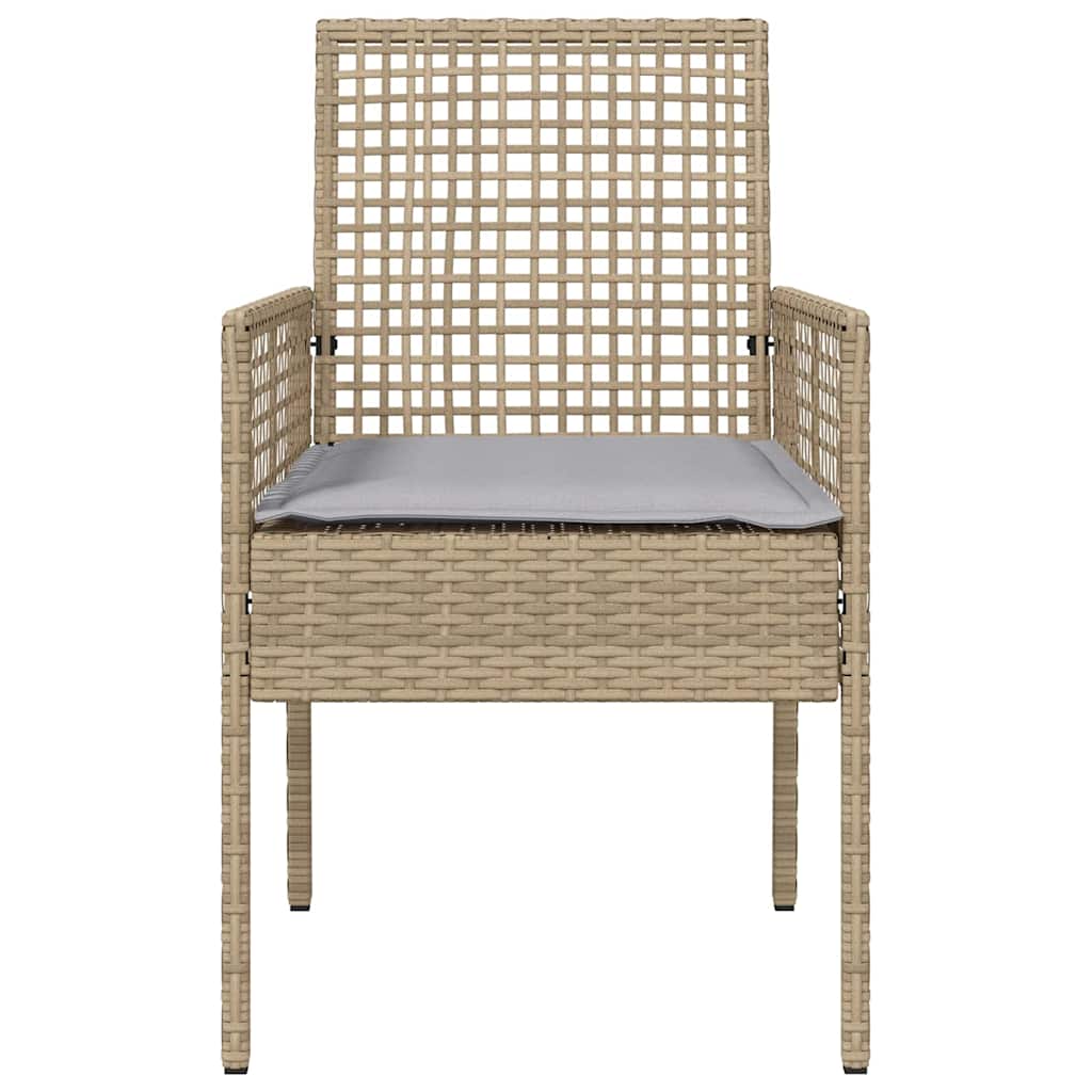 Sedia da Giardino 2 pcs Beige 53 x 60 x 85cm polyrattan