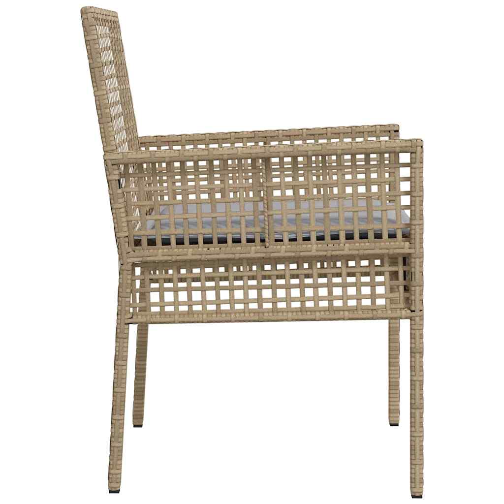 Sedia da Giardino 2 pcs Beige 53 x 60 x 85cm polyrattan