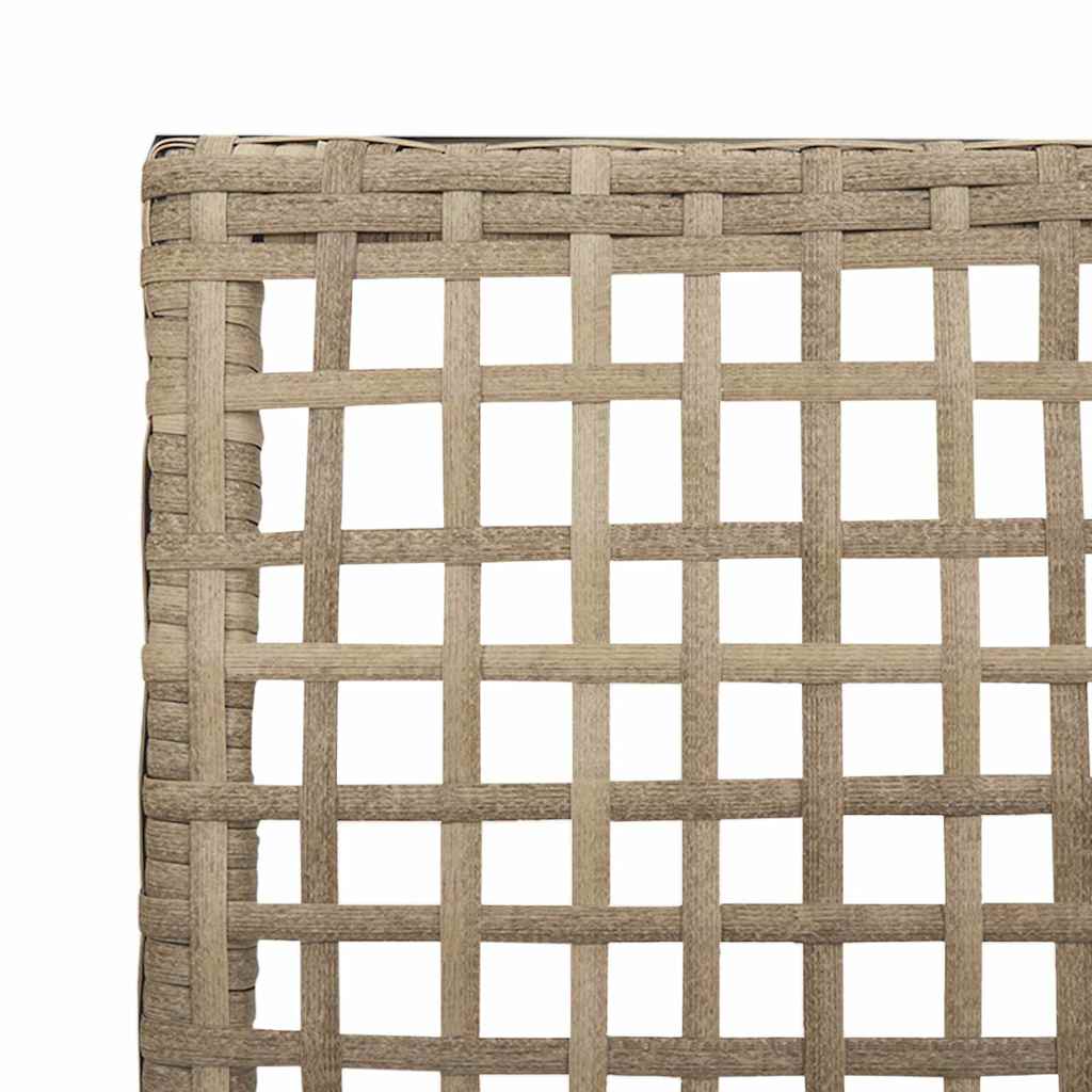Sedia da Giardino 2 pcs Beige 53 x 60 x 85cm polyrattan
