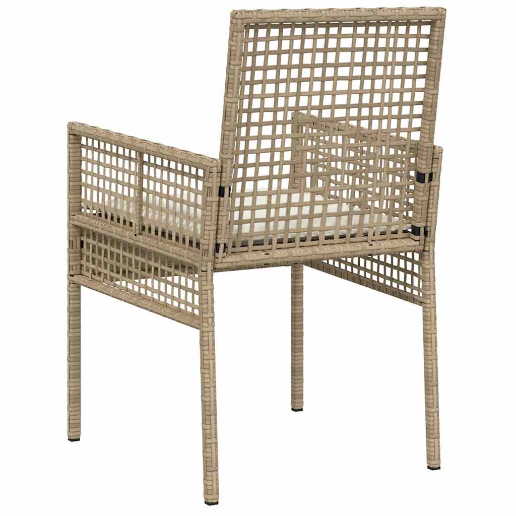 Sedia da Giardino 2 pcs Beige 53 x 60 x 85cm polyrattan
