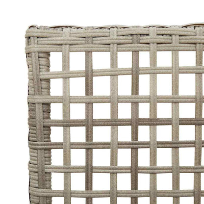Sedia da Giardino 2 pcs Grigio chiaro 53 x 60 x 85cm polyrattan - homemem39