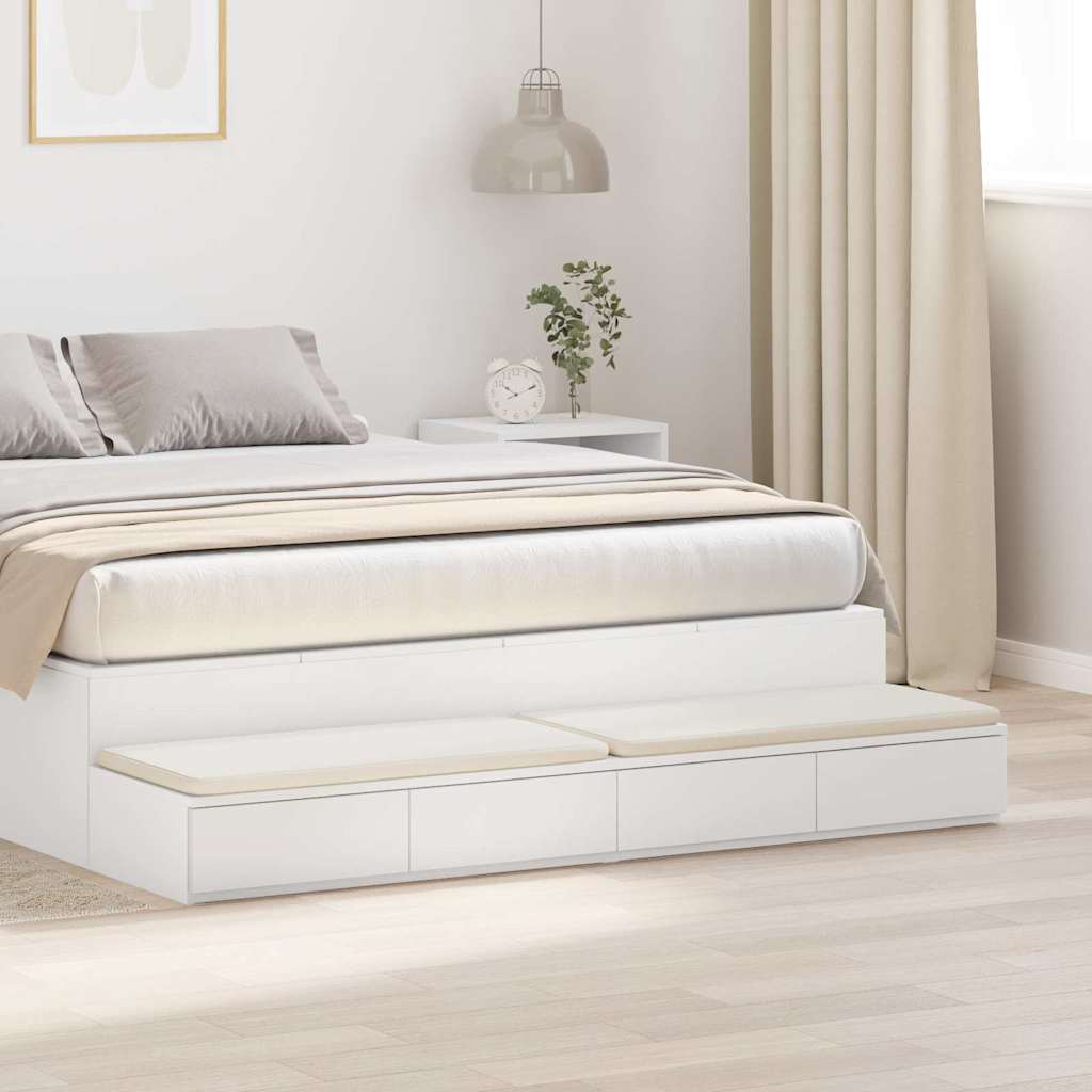 Cassetti per letto con cassetto Bianco 160 x 36.5 x 16.5 cm
