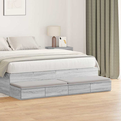 Cassetti per letto Grigio sonoma 160 x 36.5 x 16.5 cm