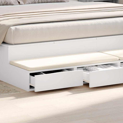 Cassetti per letto con cassetto Bianco 180 x 36.5 x 16.5 cm