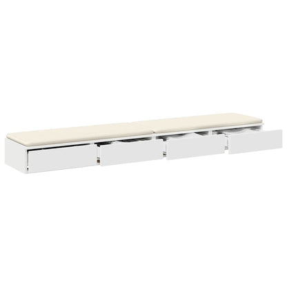 Cassetti per letto con cassetto Bianco 180 x 36.5 x 16.5 cm
