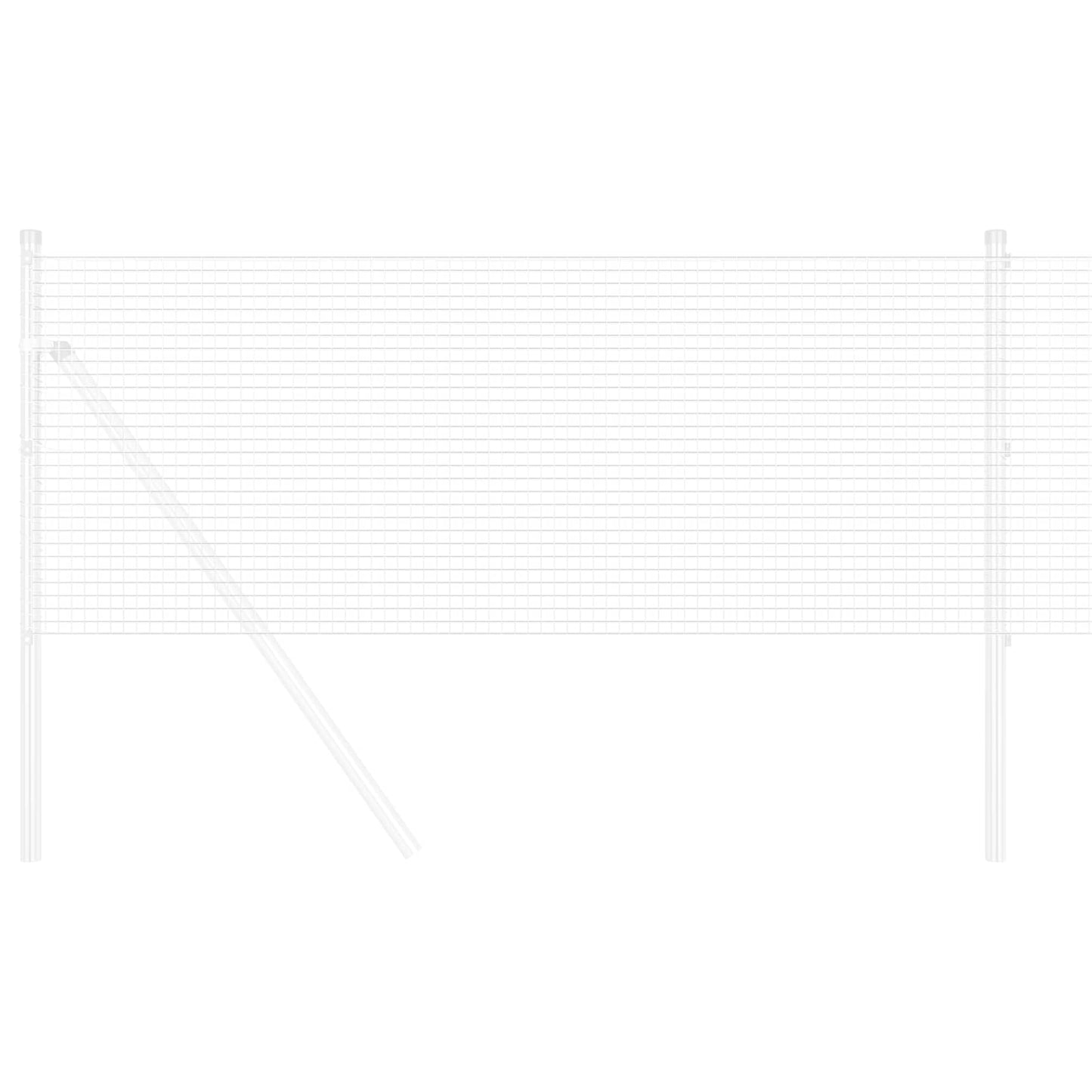 Recinzione in Rete Saldato Argento 1.2 x 25 m