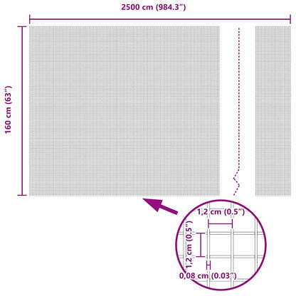 Recinzione in Rete Saldato Verde 1.6 x 25 m