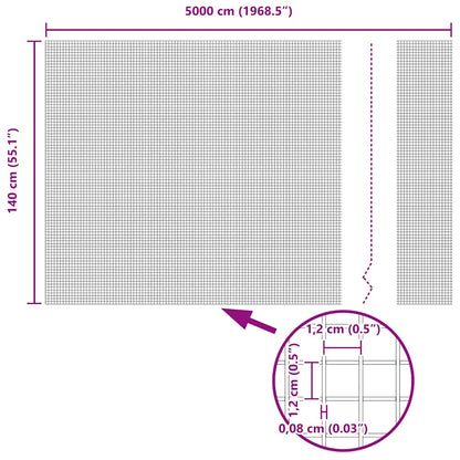 Recinzione in Rete Saldato Grigio 1.4 x 50 m