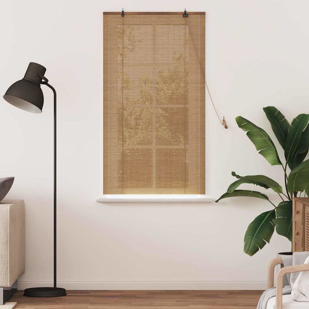 Tenda a rullo con tende Marrone 80 x 160 cm Bambù | homemem39