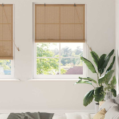 Tenda a rullo con tende Marrone 110 x 220 cm Bambù | homemem39