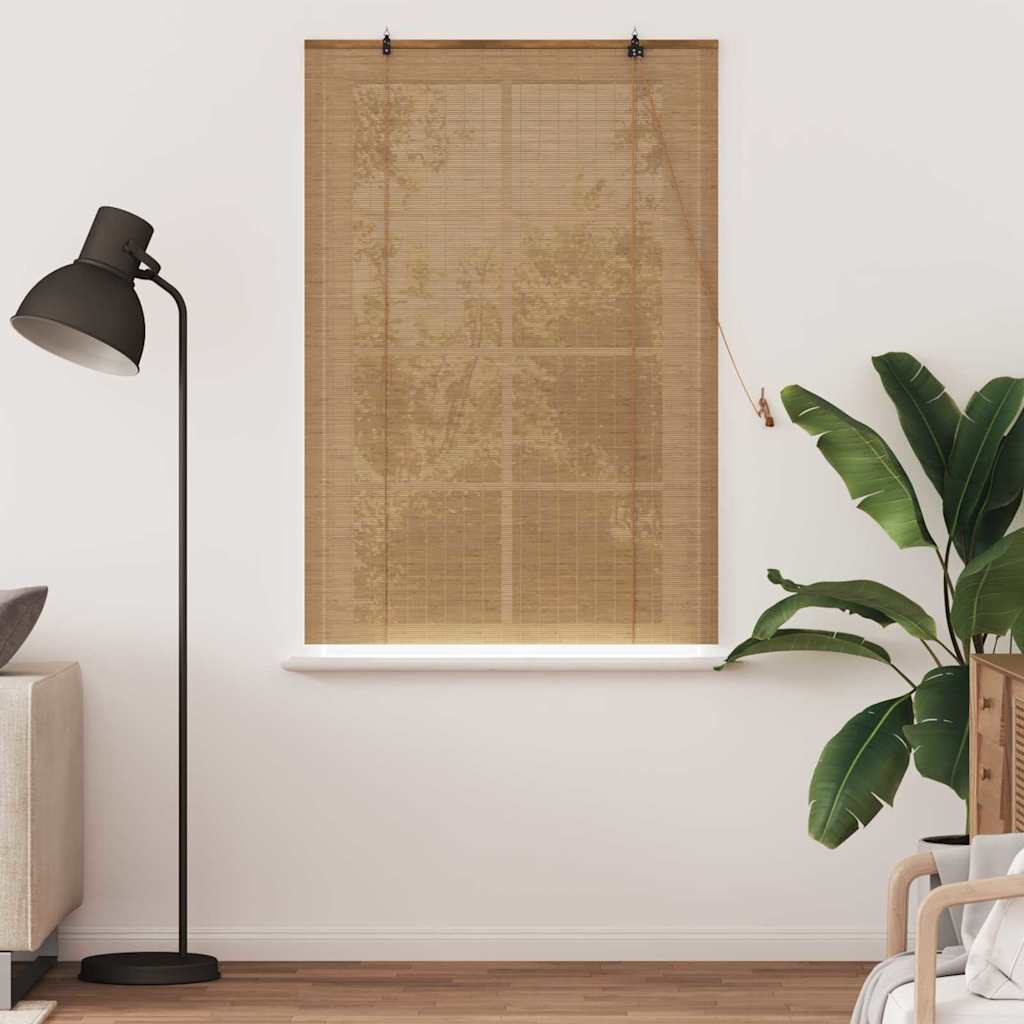 Tenda a rullo con tende Marrone 120 x 160 cm Bambù | homemem39