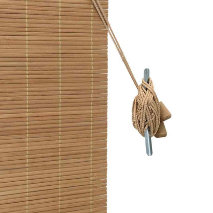 Tenda a rullo con tende Marrone 150 x 160 cm Bambù | homemem39