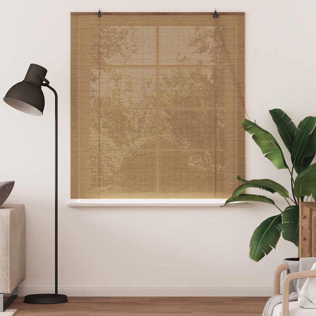 Tenda a rullo con tende Marrone 150 x 160 cm Bambù | homemem39