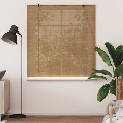 Tenda a rullo con tende Marrone 150 x 160 cm Bambù | homemem39