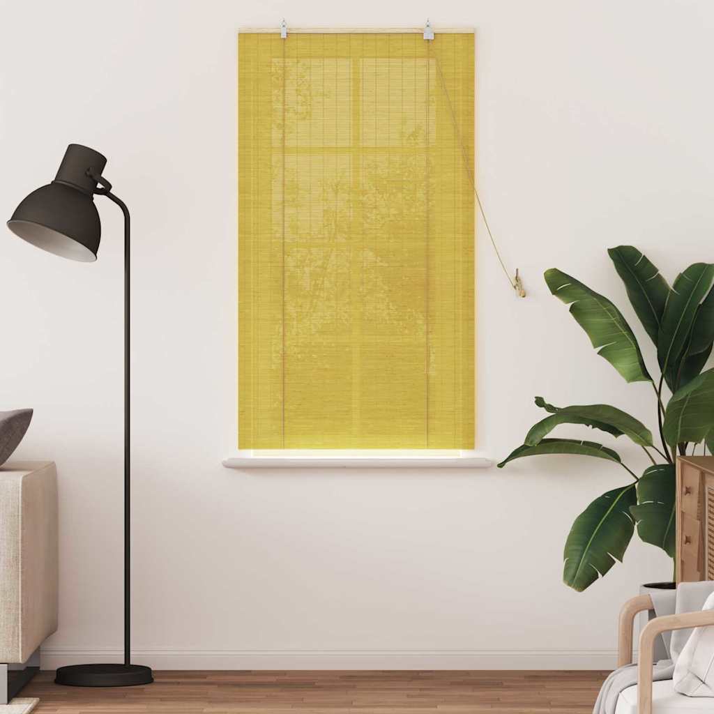 Tenda a rullo con tende Giallo 80 x 160 cm Bambù | homemem39
