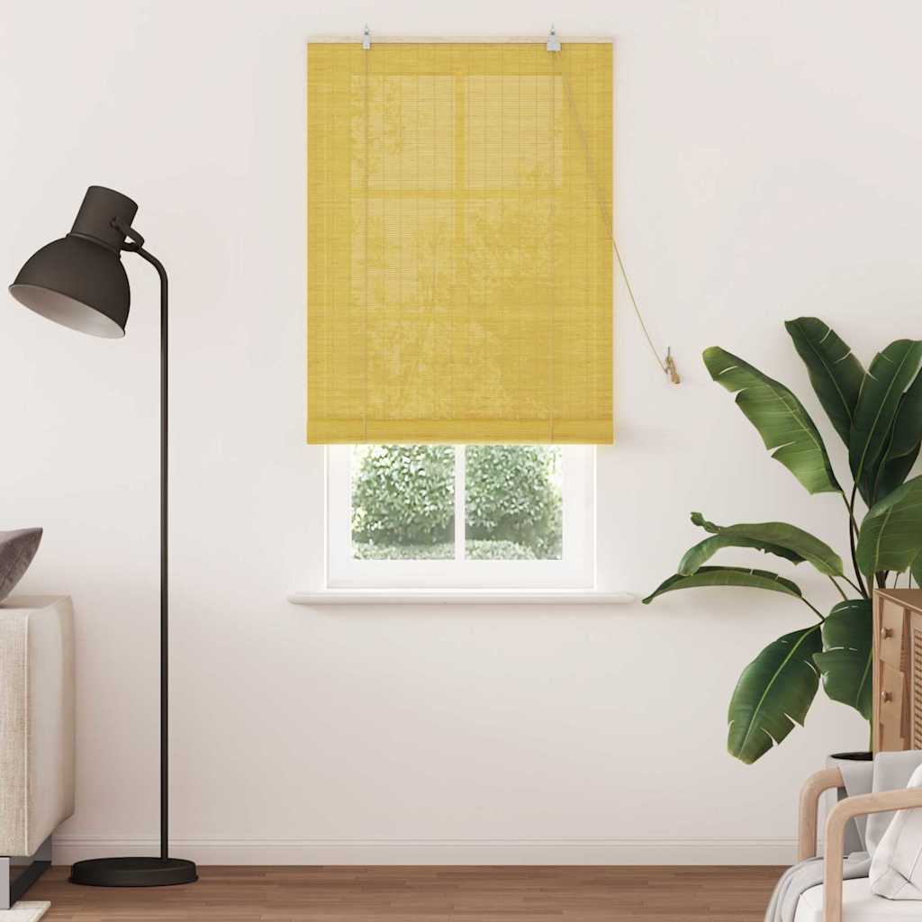 Tenda a rullo con tende Giallo 90 x 220 cm Bambù | homemem39