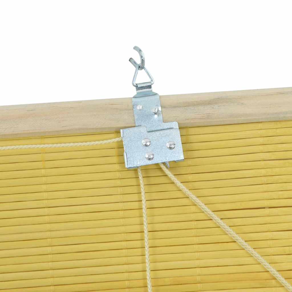 Tenda a rullo con tende Giallo 100 x 160 cm Bambù | homemem39