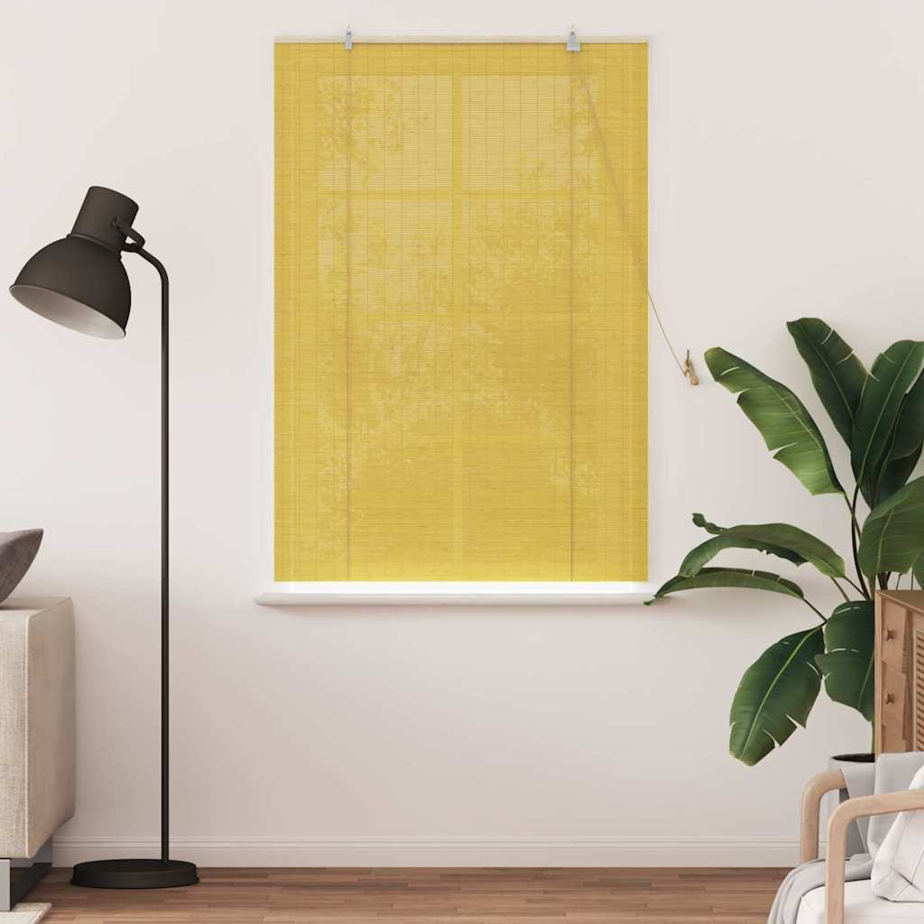 Tenda a rullo con tende Giallo 110 x 160 cm Bambù | homemem39
