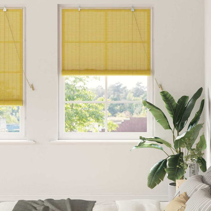 Tenda a rullo con tende Giallo 120 x 220 cm Bambù | homemem39