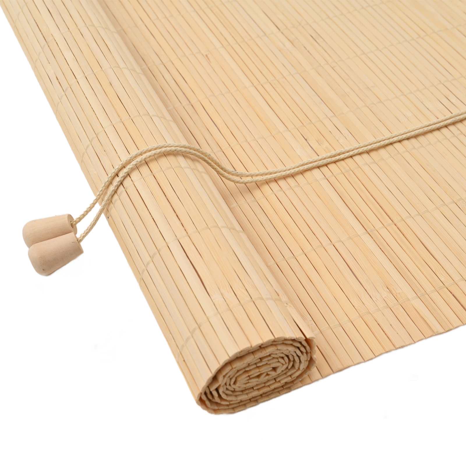 Tenda a rullo con tende Natura 140 x 160 cm Bambù | homemem39