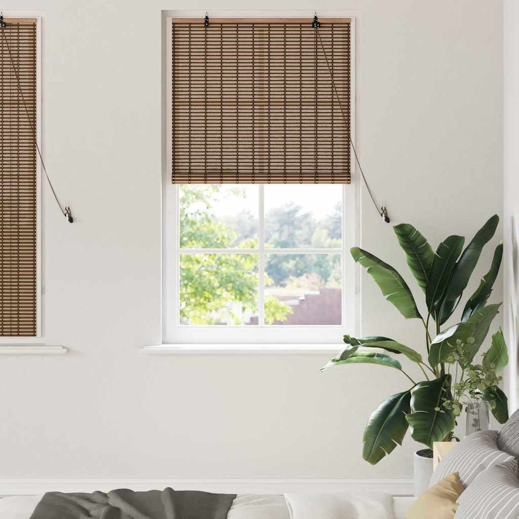 Tenda a rullo con tende Marrone 90 x 160 cm Bambù | homemem39
