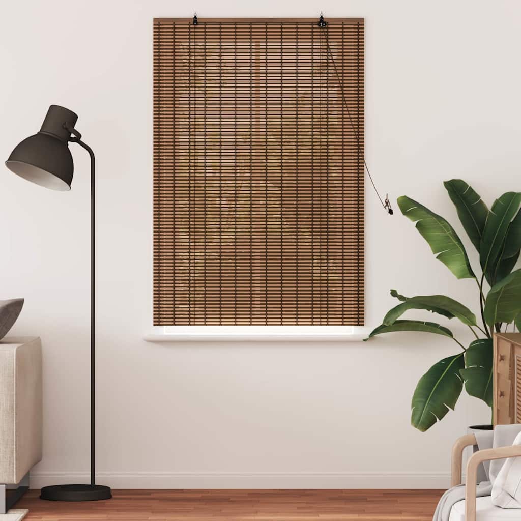 Tenda a rullo con tende Marrone 90 x 160 cm Bambù | homemem39