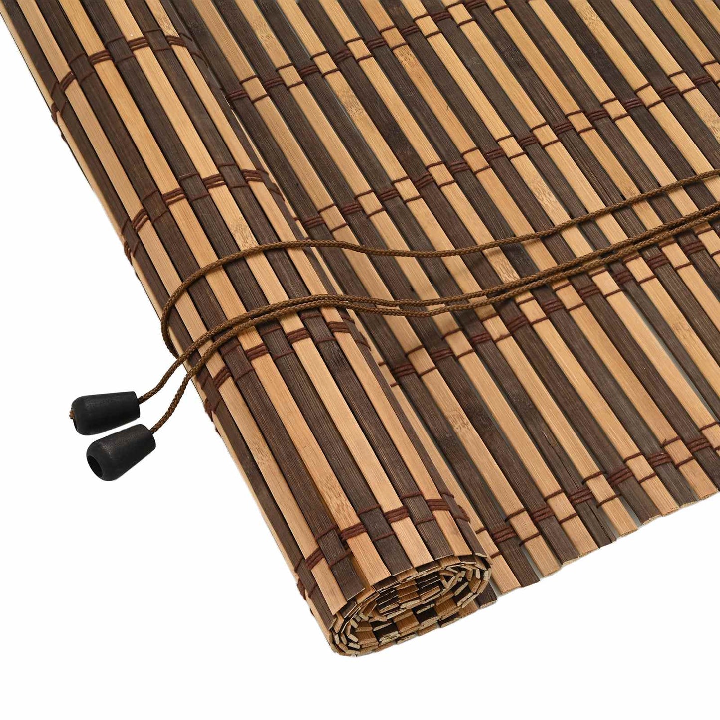 Tenda a rullo con tende Marrone 140 x 220 cm Bambù | homemem39