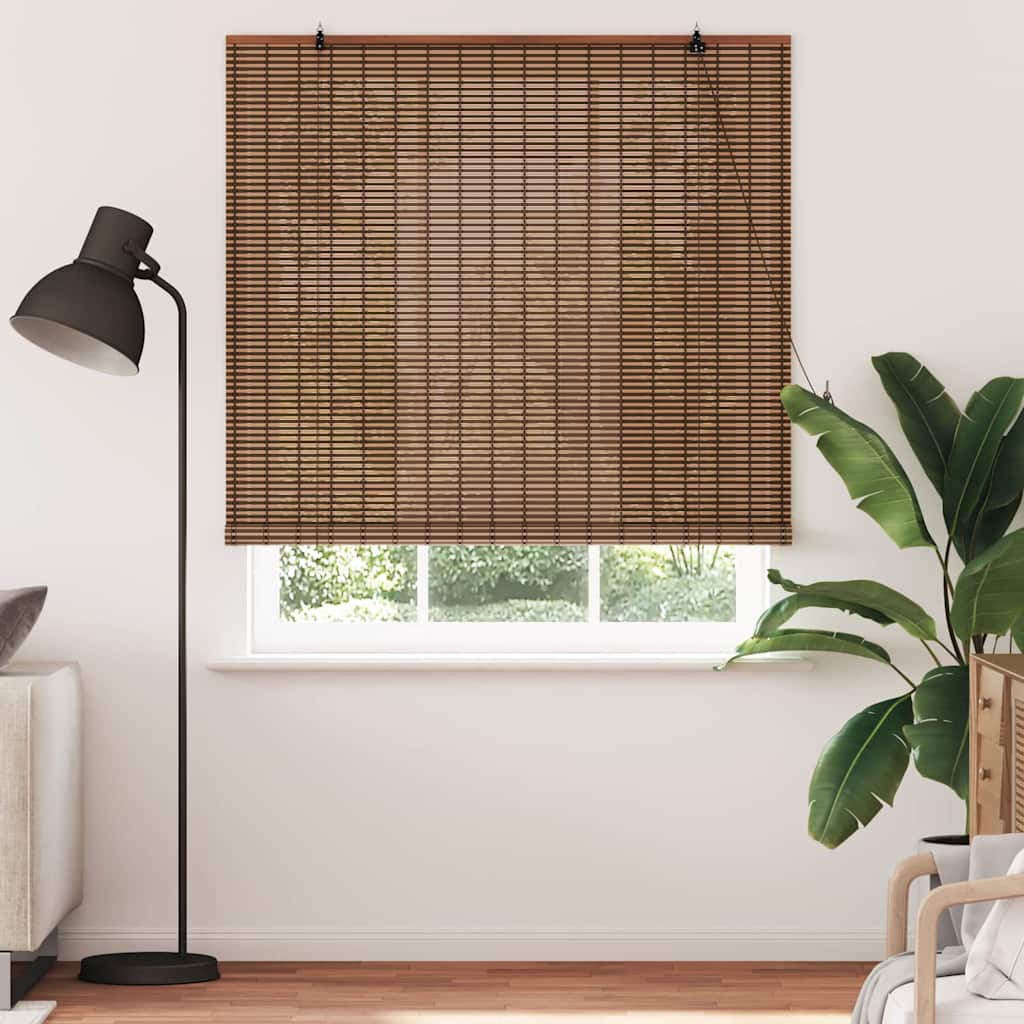 Tenda a rullo con tende Marrone 150 x 220 cm Bambù | homemem39