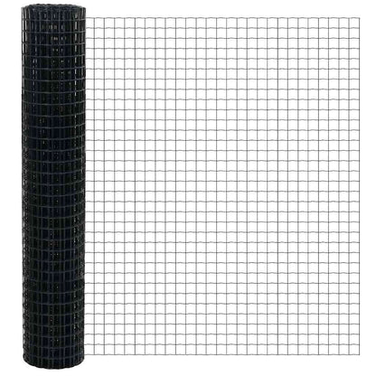 Recinzione Euro Grigio 1,6 x 10 m Ferro rivestito in PVC | homemem39