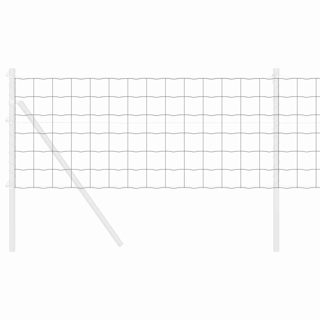 Recinzione Euro Grigio 0,4 x 25 m Ferro rivestito in PVC | homemem39