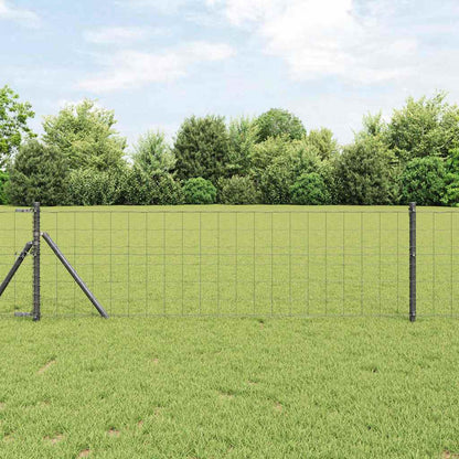 Recinzione Euro Grigio 0,6 x 25 m Ferro rivestito in PVC | homemem39