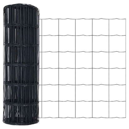 Recinzione Euro Grigio 0,6 x 25 m Ferro rivestito in PVC | homemem39