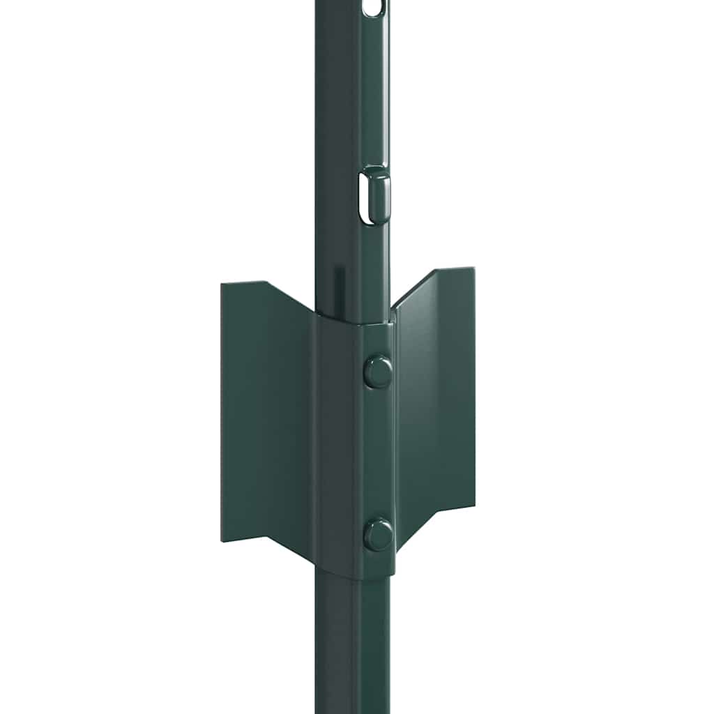 Palo della recinzione 22 pcs Verde 100 cm Acciaio | homemem39